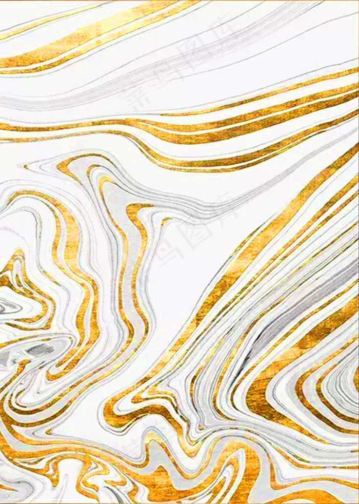 金色纹理时尚大理石装饰画