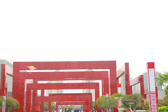 红色广场装饰建筑