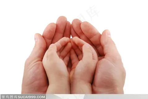 人物手势元素-大手握小手手势特写 人物手势元素-大手握小手手势特写