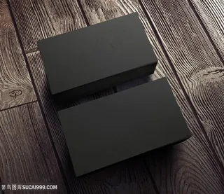 黑色名片vis展示模板高清图