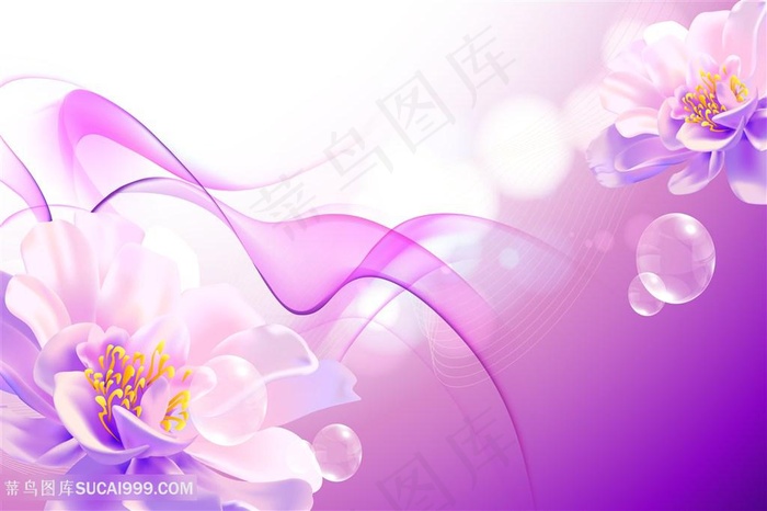 小清新花朵鲜花背景