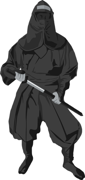 忍者黑色卡通素材