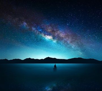 漫漫长夜唯美星空