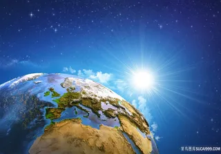 地球鸟瞰景色高清图片