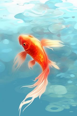 简约鲤鱼跃龙门