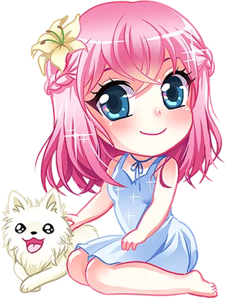 女孩可爱素材简笔