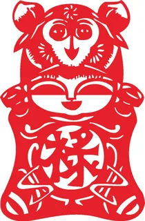 红色喜庆简约风春节窗花剪纸邮票吉祥如意恭喜发财猴年大吉娃娃矢量图 红色喜庆简约风春节窗花剪纸邮票吉祥如意恭喜发财猴年大吉娃娃矢量图