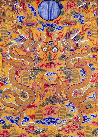 龙纹服饰纹样背景素材