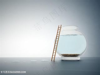 鱼缸与*创意高清图片