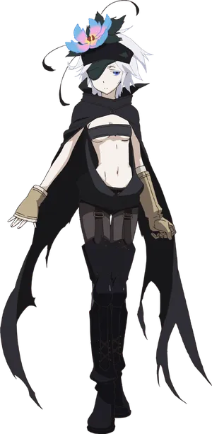 黑披风女孩素材人物