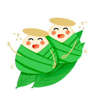 端午节粽子笑脸搞怪免扣元素