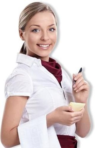 女服务员 PNG免抠