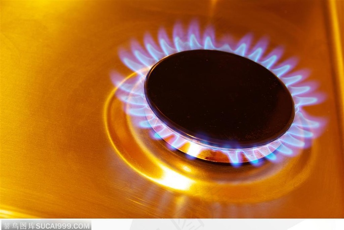 绚丽的蓝色火焰