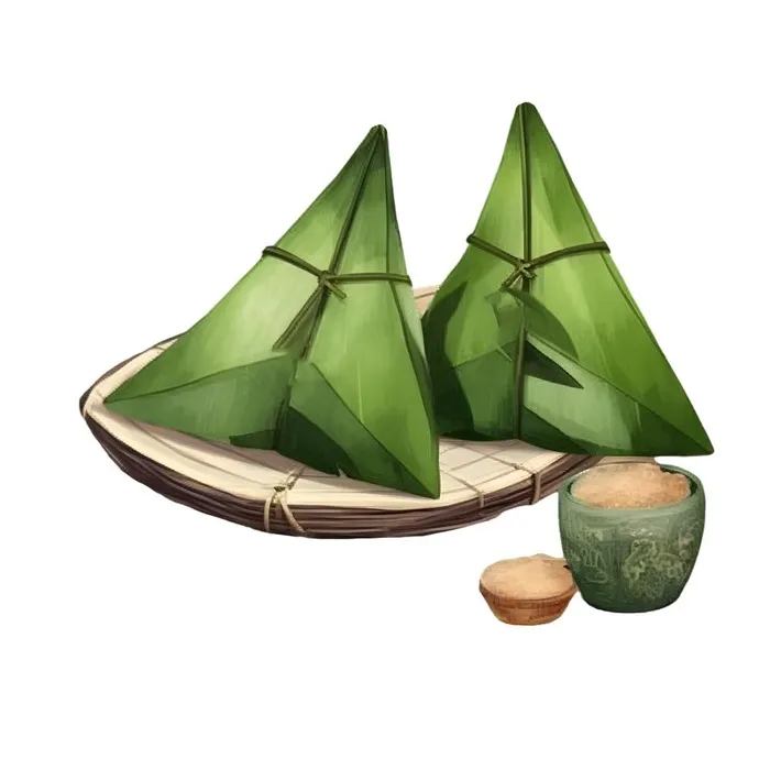 粽子绿叶免抠(1900x1900)