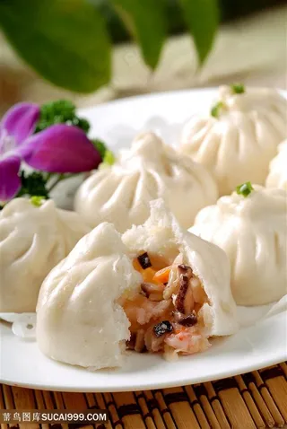 点心生煎包的美食图片