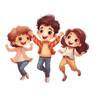 卡通人物儿童活泼可爱元素