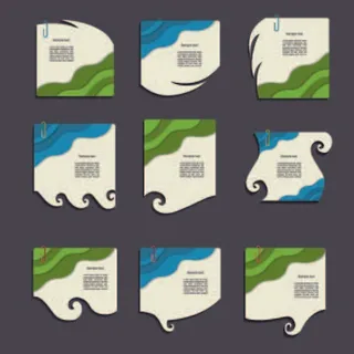 免抠对话框异形标签