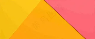 粉黄矩形简约扁平背景