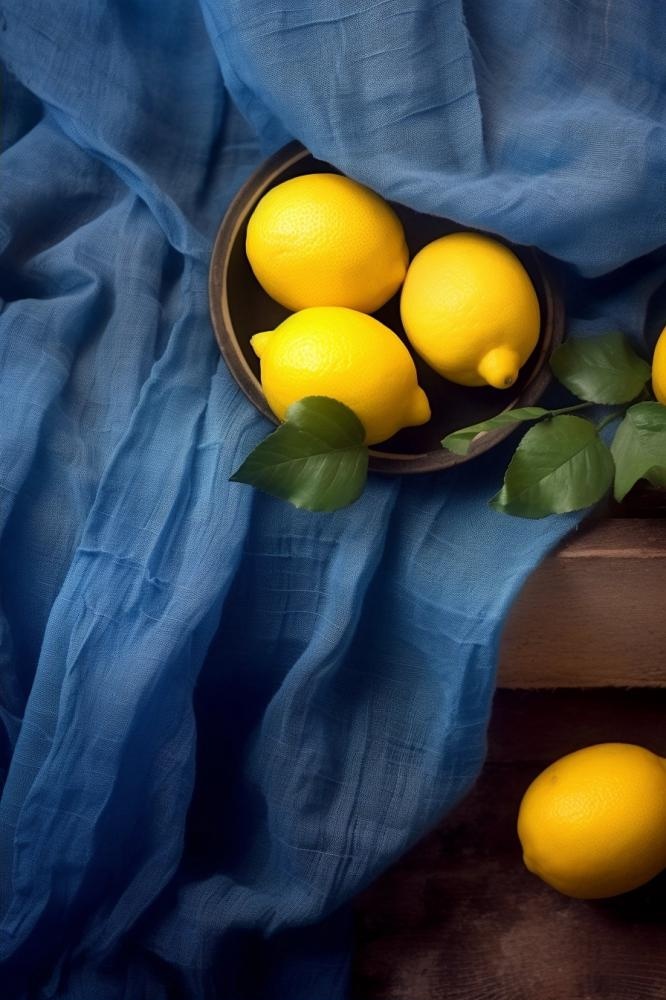 柠檬薄荷摄影背景图