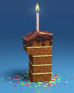 巧克力数字蛋糕图片