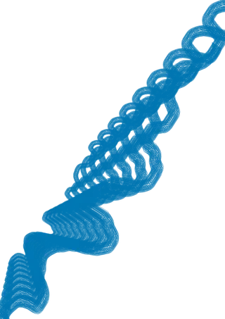 蓝色波纹画册背景图免抠