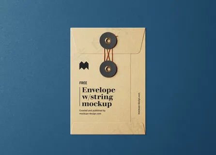 简约牛皮纸档案袋样机模板