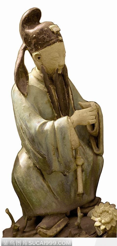 陈家祠陶塑-叩拜的文官