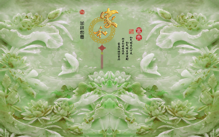 雕塑玉雕背景风景psd模版下载
