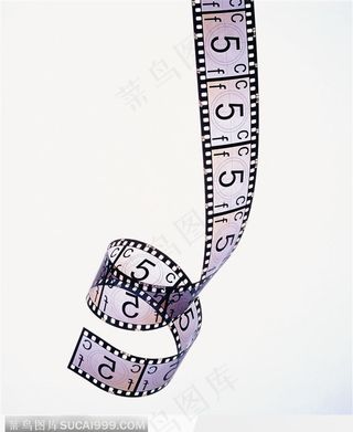 一段弯曲的胶卷