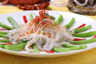 金蒜银鱼蒸菜心 (3)