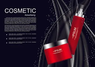设计化妆品样品素材