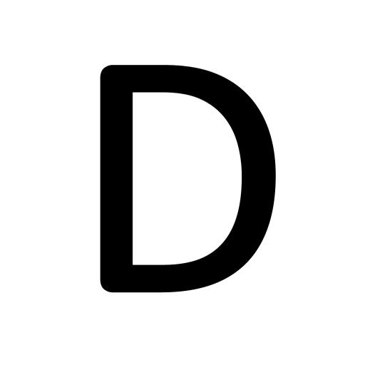 字母D PNG免抠(1300x1300)