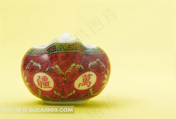 精美莲花纹万寿无疆回纹茶壶