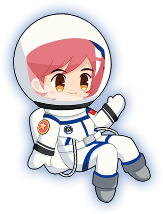 手绘男女娃卡通飞行员免扣png