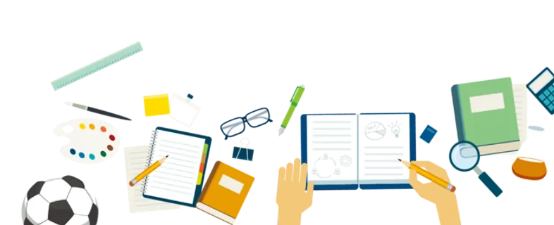 文具卡通简笔素材少儿兴趣班