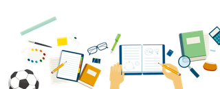 文具卡通简笔素材少儿兴趣班