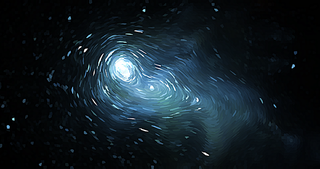 梵高星空质感的太空宇宙底纹背景