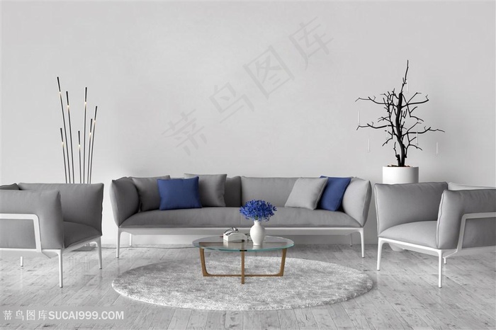 淡雅风格软装效果图片