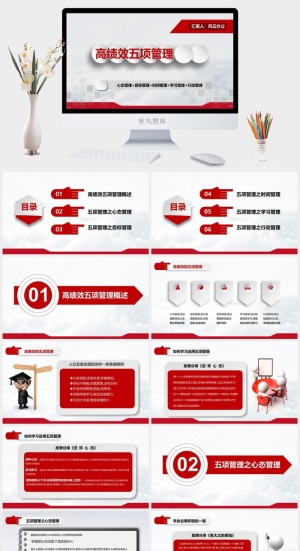 绩效管理PPT模板预览图