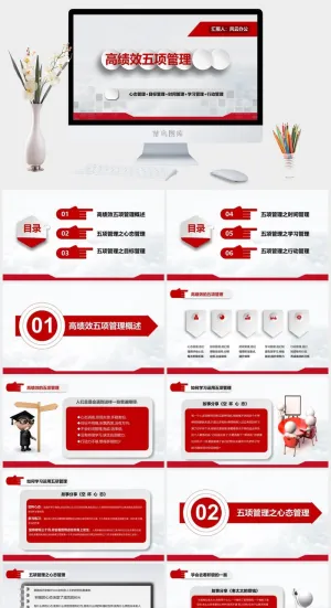 绩效管理PPT模板预览图