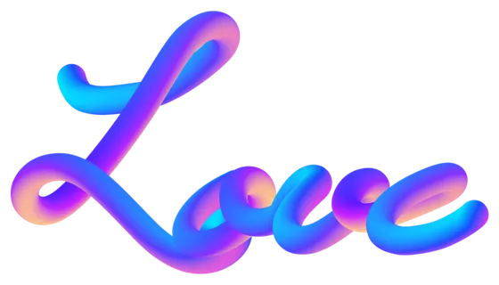 颜色字母情人节