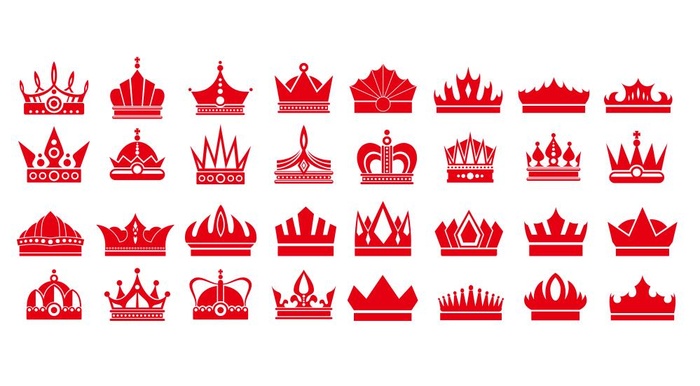 各种矢量王冠