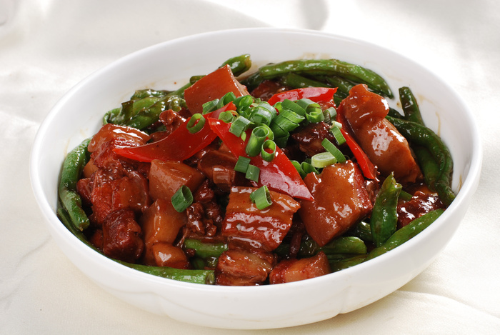 川菜湘菜高清菜谱 豆角烧肉
