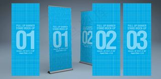 易拉宝样机 易拉宝效果图