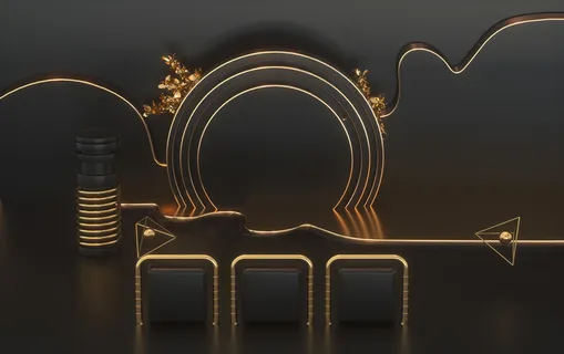 C4D电商场景模型渲染背景