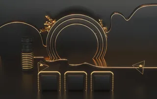 C4D电商场景模型渲染背景