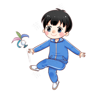 儿童节小孩玩耍