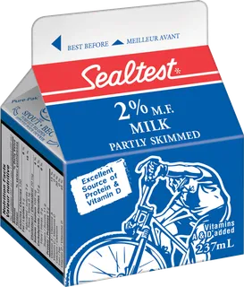 蓝色牛奶盒素材