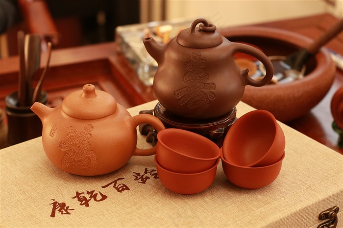 工艺品紫砂壶图