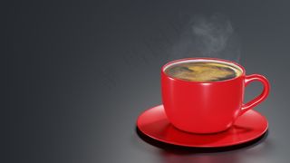 一杯醇香热咖啡图片